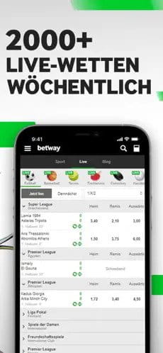 betway App auf dem iPhone